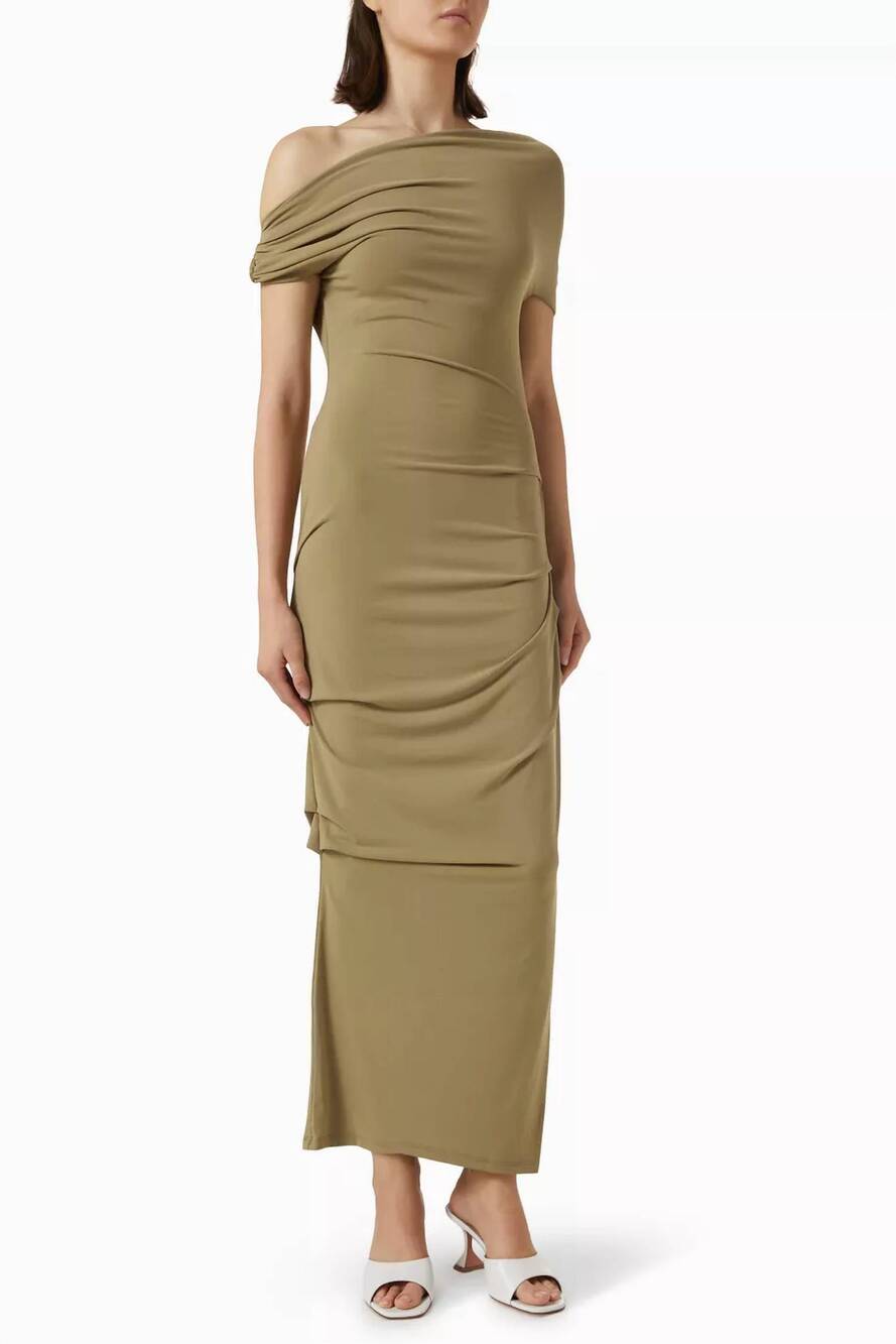 NEW PARIS GEORGIA ida dress in tan